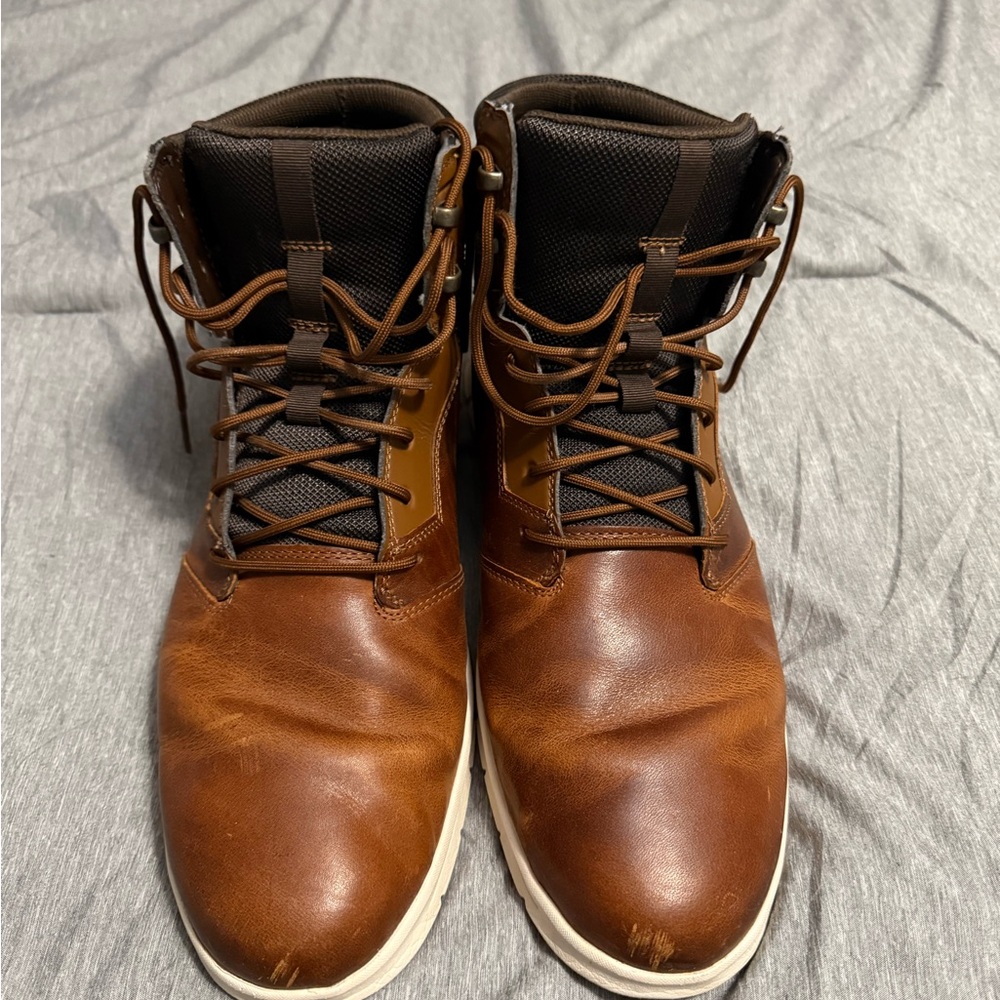 Timberland Men's Brown Leather Boots - Picture 3 of 5